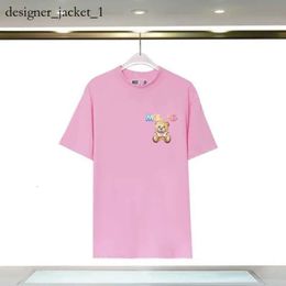 Moschino Designer Women Moschino Tshirt Summer Italian Luxury Brands New Tees Cartoon Bear Loose Cotton Round Neck for Leisure Clothing Mens Womens Tops Shirt 736