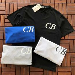 Men's T-Shirts New CB Fashion Short Sleeve Men Cole Buxton Blue Grey Black White Women Vintage T-Shirt Tee with Tags J240221