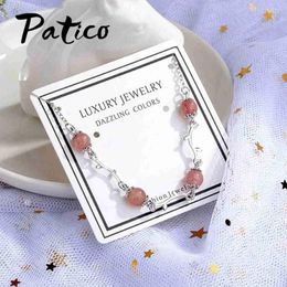 Link Bracelets Arrivals Women Romantic Jewellery Gift 925 Sterling Silver Colour Pink Ball Pendant Bracelets/Hand Chains