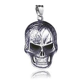 Pendant Necklaces Ancient Sier Skl Pendant Necklace Celtic Stainless Steel Skeleton Necklaces Men Fine Jewellery Drop Delivery Jewellery N Dhf03