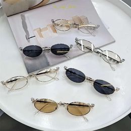 GENTLE MONSTER Clear Designer Sunglasses for Women Oval Frame GM Mens Glasses Plated Gold Silver Polarised Luxury Sunglasses Diamond Gm 882