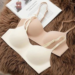 Bras No Steel Ring Bra For Women Soft Comfort Wireless Underwear Female's Breathable Gathered Thin Lingerie Beauty Back Support