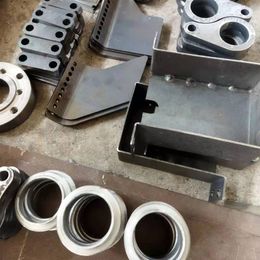 Laser cutting welding bending and drilling of steel plates customized