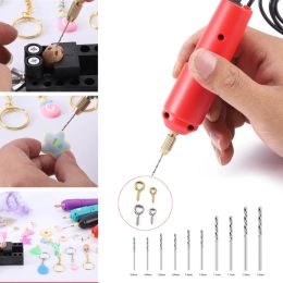 Equipments Electric Hand Drill Tools Set Pin Vise Electric Hole Drilling Jewellery