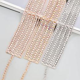 Necklaces 2023 New Trend Metal Rhinestone Multilayer Necklace Bride Wedding Party Luxury Jewellery Women's Charm Exaggerated Accessories