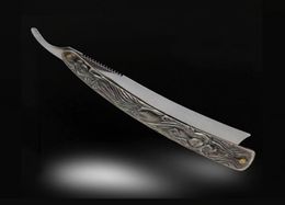 Professional Straight Edge Stainless Steel Shaper Barber Razor Folding Shaving Knife Aluminum Vintage Shaver175C7329835