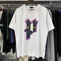 Designer Tshirt Graphic Tee Clothes Cotton Shirts Graffiti Evil Fun Colour Print Sketch Oil Street Loose Mens t Shirt Casual Fashion Purple