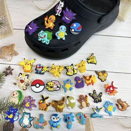 Shoe Parts & Accessories Charms Wholesale Childhood Memories Ghost Elf Duck Cartoon Shoe Accessories Pvc Decoration Buckle Soft Rubber Dh0Xq