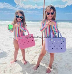 Beach Bags designer weekend ollow out PVC Waterproof Basket Bogg plastic Beac bag tote luxury Womens sop clu outdoor andbag pet mens Soulder ole jelly travelH24221