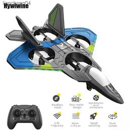 Electric/RC Aircraft RC Aircraft Fighter 2.4G 4CH 6-Axis Gyroscope Automatic Balance 360 Rollover EPP RTF Electric RC Glider Airplane Toys For Kids