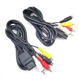 Cables 20Pcs 1.8M /6FT AV SVideo Composite Cable Cord for Super Nintendo SNES GameCube NGC N64