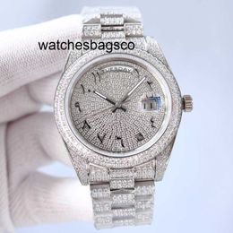 Mens Watch Clean Watch Mens Diamond Digner Watch Automatic Mechanical Movement 41mm Strap Stainls Steel Sapphire Waterproof Fashion Bracelet