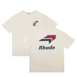 Men's T-Shirts New RHUDE Mens T-shirt 1 1 Best Quality T-shirt Top Tee J240221