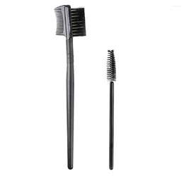 Makeup Brushes 2 Pcs Lash Comb For Eyelash Eyebrow Brush Double Head Eyelashes Mascara Angled