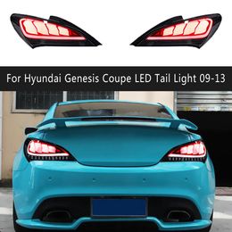 Car Rear Lamp Taillight Assembly Brake Reverse Parking Running Lights For Hyundai Genesis Coupe LED Tail Light 09-13 Auto Parts