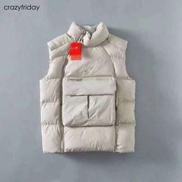 Erkekler Parkas NK Erkek Yelek Spor Markası Down Ceket Stand-up Yaka Fermuar Ceketleri Kış Spor Giyim Erkekler Kadın Tank Top Casual Hardigan Coatqzj1 CrazyFriday 1 2