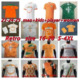 Cote D'Ivoire 2024 Cote d Ivoire Fußballtrikots Elfenbeinküste Elefanten 23 24 HALLER Fußballtrikot ZAHA Uniform Fans Spieler KONATE KRASSO DIOMANDE KOSSOUNOU SANGARE