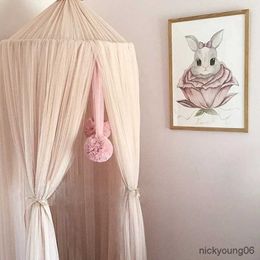 Crib Netting Baby Room Decor Baby Bed Mosquito Net Crib Net Hanging Decoration Garland Ball for Wedding Party Childrens Room Accessories