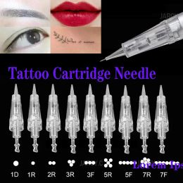 Needles 30pcs Tattoo Cartridge Needle Microblading Tattoo Machine Needles Permanent Makeup Lip Eyebrow Tattoo Machine Pen Accessories