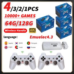 Consoles Y6 4K Retro Video Game Console 64/128G 10000+ Games 3D Video Game Stick With 2.4G Dual Wireless Handheld Gamer Player