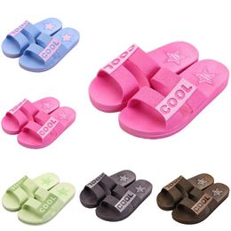 Style28 Men Women Slippers Summer Slides Sandals Summer Black Pink Coffee Green Blue Coast Bathroom Mens Antiskid Slipper Sandal Size 36-45