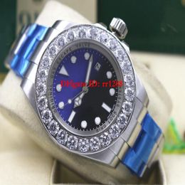 5 Colour Luxury watch 126660 126600 Sea-Dweller DAY DATE 44mm Big diamond bezel Automatic Men's watch mens watches Wristwatche226F