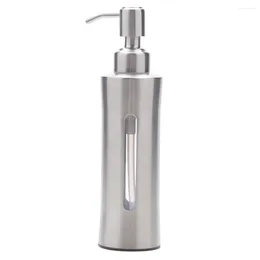 Liquid Soap Dispenser Stainless Steel Bottle Pump Bottles Hand Dispensers Refillable Press