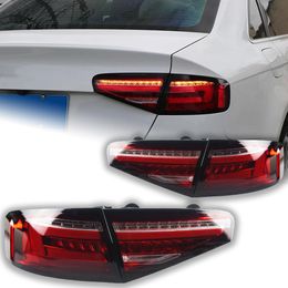 Taillights For AUDI A4 2013-20 16 LED Tail Lamp DRL Dynamic Running Turn Signal Rear Reverse Brake Light Replacement