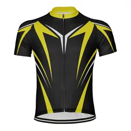 Racing Jackets Lines Man Cycling Jersey Short Sleeve Bike Shirt Bicycle Wear Mountain Road Clothes Cycle MTB Clothing