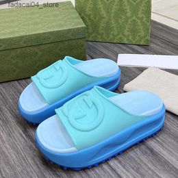 Slippers Slide Slippers Womens 2023ss Interlocking G Sandal Mens Designer Sandals Rubber Platform Slide Flip Flops Summer Shoes Dearfoam Chaco244 s396 s Q240221