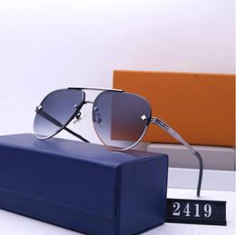 2024 Designer Sunglasses for Woman Unisex Mens Fashion Cat Eye Sun Glasses Gold Metal Frame Eyewear Lunettes Luxe Femme Mens sunglasses