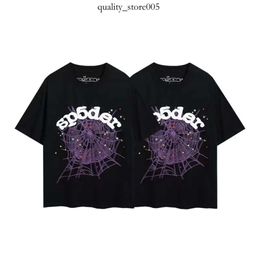 Spider Shirt Sp5der Designer T Shirt 2024 Summer For Men And Women Size S M L XL Graphic Tee Clothing 555 Spider Tshirt Pink Black 677