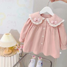 Jackets Girls Spring 2024 Flowers Pure And Comfortable Lovely Top Girl Baby Childrens Fashion Korean Style Cute Coat