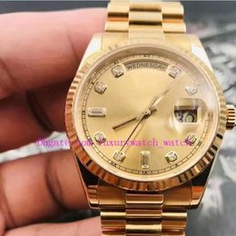 Waterproof Watch Man woman Automatic movement 128238 118238 DAY-DATE 36MM 41mm Diamond Dial Mechanical Silver Gold Stainless Steel296Q