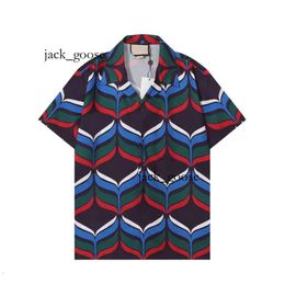 Men's Casual Shirts Designer Shirt 23ss Mens Button Up Shirts Print Bowling Shirt Hawaii Floral Casual Shirts Men Slim Fit Short Sleeve Dress Hawaiian T-shirt X87W 251