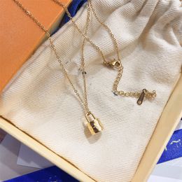 necklace chain letter necklaces Jewellery pendants designers accessories designer necklace women gold silver Titanium Steel charm pendant