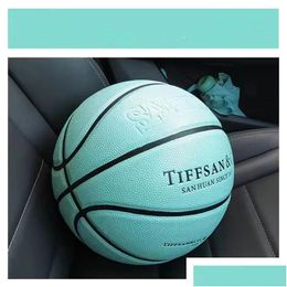 Balls Girls Birthday Present Basketball Outdoor Indoor Anti-Slip Waterproof Pu Ball Training Professional Wear-Resistant Size 5 6 72 Dh7Dw