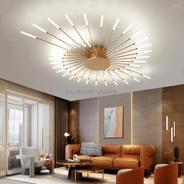 Chandeliers Led Firework Chandelier For Living Room Bedroom Modern Ceiling Dining Hanging Lamp Home Decor Creative Fixtures