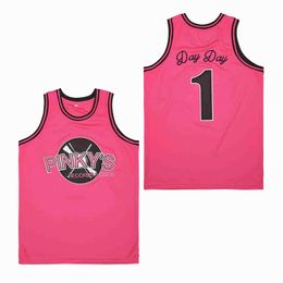 Men's T-Shirts BG Basketball Jerseys PINKYS RECORD SHOP 1 Day Jersey Sewing Embroidery High-Quality Outdoor Sports Hip Hop Pink 2023 New J240221