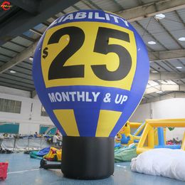 8mH (26ft) with blower Free Ship Outdoor Activities Customised Logo Printing Large Giant Advertising Inflatable Ground Air Balloon for Sale