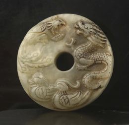 Pendants Old China Natura Jade Hand Carved Statue Of dragon pendant #10