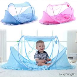 Crib Netting Portable Baby Crib Netting Folding Mosquito Net Infant Cradle Bed Mesh Mattress Pillow Newborn Sleeping Pad Cover Play Tent Set