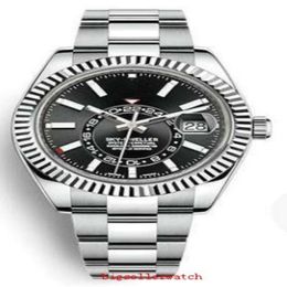 Topselling High quality Wristwatches Sky Dweller 326934 42mm Black Dial Stainless Steel Asia 2813 Movement Automatic Mens Watch Wa156j