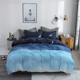 Bedding Sets Bedclothes Galaxy Moon Set Luxury Super King Duvet Cover Sheet Bedspread Bed Clothes Roupa De Cama