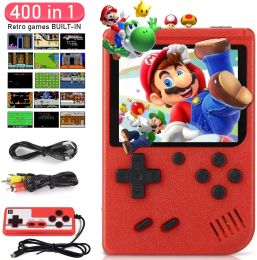 Players Mini Handheld Game Player Portable Two Players Video Game Consoles 400 Games in 1 Colourful HD Screen Game Box Gift for Kids