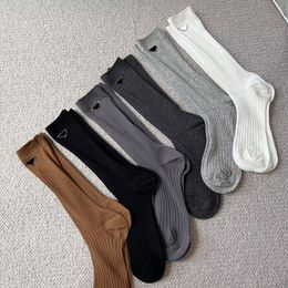 2024 Socks Women Sport Metal Buckle Middle Tube Colours Sock Sport Cotton Wool Skater Breathable Calf Socks Pd
