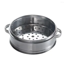 Double Boilers Stainless Steel Steamer Metal Steam Baskets Pot Cooking Steaming Cookware With Handles For Vegetable Soup Seafood Pastry Buns