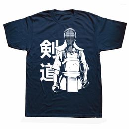 Men's T Shirts Novelty Awesome Kendo Japan Sports Graphic Cotton Streetwear Short Sleeve Birthday Gifts Summer Style T-shirt Men