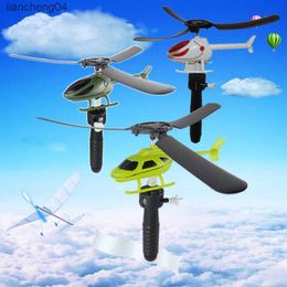 Electric/RC Aircraft Remote Control Cable Plane Mini Helicopter Childrens Educational Development Toys Outdoor Games Unisex Plastic Aircraft