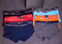Designer de cuecas boxe shorts masculinos calcinha macia marcas de luxo confortável shorts boxer multicolorido roupa interior masculina